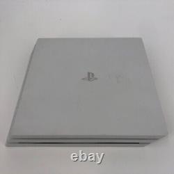 Sony Playstation 4 Pro Console White 1TB Good Condition with Controller + Power