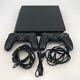 Sony Playstation 4 Slim Black 1tb Good Condition With Controllers + Cables + Games