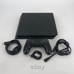 Sony Playstation 4 Slim Black 500GB Very Good Condition with Controller + Cables
