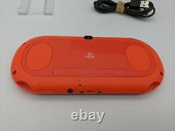Sony Playstation Vita, NEON ORANGE, PCH-2000, Wifi, Boxed, Good Condition
