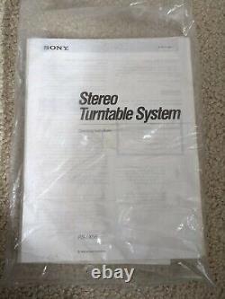 Sony Turntable Stereo System- Used in good condition with speakers remotes &more