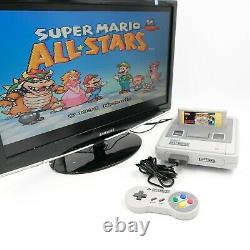 Super Nintendo Console SNES Boxed PAL Mario All Stars Ed. Very Good Condition