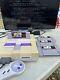 Super Nintendo Snes Console Bundle With 4 Games Good Working Condition Tested