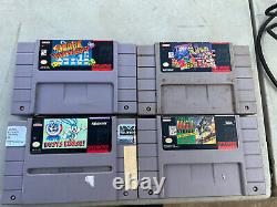 Super Nintendo SNES Console Bundle with 5 Games Good Working Condition Tested