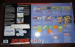Super Nintendo SNES Super Set Console Complete CIB Good Condition with Mario RARE