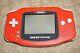 Target Red Nintendo Game Boy Advance System Console Good Shape
