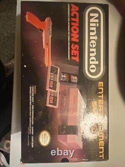 Tested Nintendo NES Action Set Console In Original Box With Styrofoam Good Shape