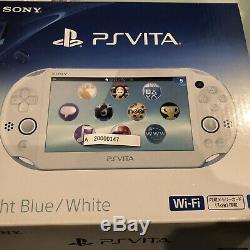 Very Rare Good Condition PS Vita 2000 PCH-2000 Light Blue Sony PlayStation
