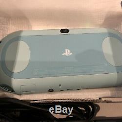 Very Rare Good Condition PS Vita 2000 PCH-2000 Light Blue Sony PlayStation
