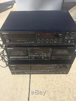Vintage 1994 Optimus 3 Piece Home Stereo System Used in good shape