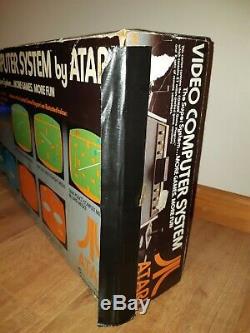 Vintage Atari 2600 Games Console Good Working Condition in original box, 6 games