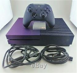 Xbox One S 1TB Fortnite Battle Royale Edition Console Purple Good Shape