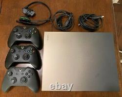 Xbox One X 1TB Console Used Good Working Condition 3 Controllers Included