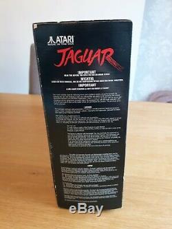 Atari Jaguar Noir Console, Pal, Très Bon État, Y Compris Cybermorph