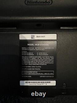 Black 32gb Nintendo Wii U Console Bundle (avec 1 Jeu Téléchargé), Bon État