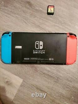 Bon État Nintendo Switch 32 Go Neon Red / Neon Blue Console Lire Description