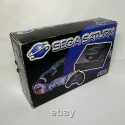 Boxed Sega Saturn Console Mk 2 Très Bon État! Configuration Complète