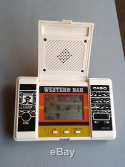 Casio Game & Watch Western Bar LCD Seizième 300 Très Bon État De Travail Complet Voir