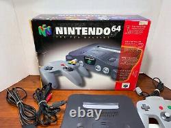 Console Nintendo 64 Complete En Boîte Bon État Avec Les Manuels N64 Testés