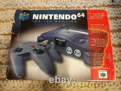 Console Nintendo 64 Complète En Box Cib Bon État Avec Manuel N64 Testé