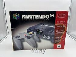 Console Nintendo 64 N64 complète dans sa boîte CIB, testée et en bon état de fonctionnement