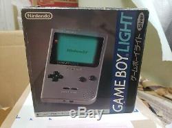 Console Nintendo Gameboy Lumière Console Argent Japon Coffret Bon Etat