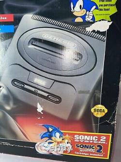 Console Sega Genesis MK-1631 Sonic 2 Bundle dans la boîte (testée) Bon état 70%