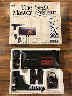 Console Système Sega Master Avec Contrôleurs. Complète En Boîte. Très Bon État