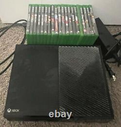 Console Xbox One de Microsoft 500 Go noire en très bon état, 20 jeux, certains rares