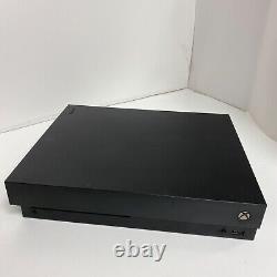 Console de jeu Microsoft Xbox One X 1 To en bon état, couleur noire