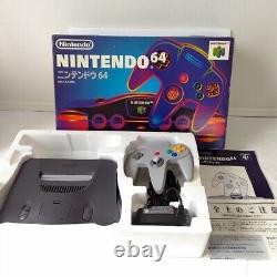 Console de jeu Nintendo 64 en bon état NUS-S-HA avec boîte et manuel du Japon JP