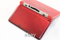 Console de jeu portable Nintendo 3DS Flame Red avec chargeur, en bon état