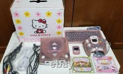 Dreamcast Hello Kitty Pink Console Keyboard Very Good Jpn Testé Great Condition