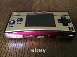 Gameboy Micro Famicom Console Édition Nintendo Japon Très Bon État Gbm-04