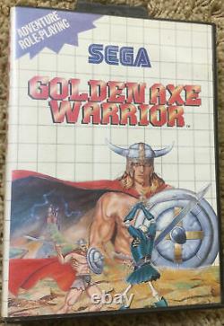Golden Axe Warrior Sega Master System Complete Box Ntsc Très Bon État