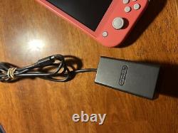 Interrupteur Nintendo Console Lite 32 Go Corail Rose Utilisé Avec Boîte (bon État)