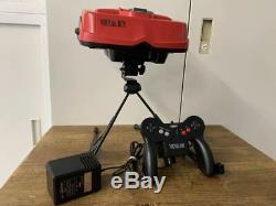 Junk Nintendo Virtual Boy Console Contrôleur Adaptateur Secteur Bon État Rouge