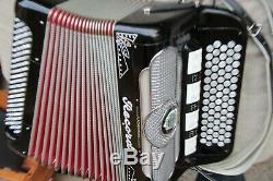 Le Registre D'accordéon C-système, Trois Fois Trémolo Musette, 4 Roseau, Bon État