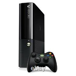Microsoft Xbox 360 E Lancement Édition Noir Console 250 Go Très Bon État