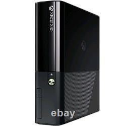 Microsoft Xbox 360 E Lancement Édition Noir Console 250 Go Très Bon État