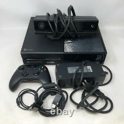Microsoft Xbox One Noir 1 To Bon État Avec Contrôleur + Câbles + Kinect