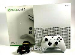 Microsoft Xbox One S 1tb Console Blanche Bon Etat Fonctionne Parfaitement