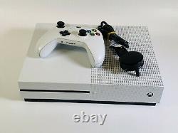 Microsoft Xbox One S 500 Go Console Blanche Bonne Condition Fonctionne Parfaitement