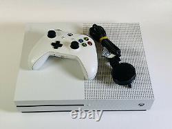Microsoft Xbox One S 500 Go Console White Bonne Condition Travaux Parfectement