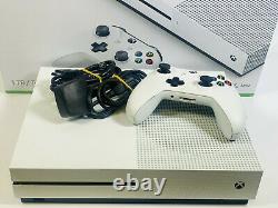 Microsoft Xbox One S 500go Console Blanche Bon Etat Fonctionne Parfaitement