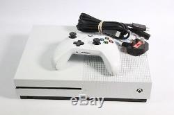 Microsoft Xbox One S 500go Console Blanche Bon Etat, Fonctionne Parfaitement