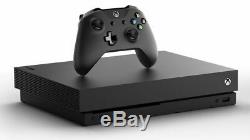 Microsoft Xbox One X 1tb Console De Jeux Console Noire Et Câbles Bon État