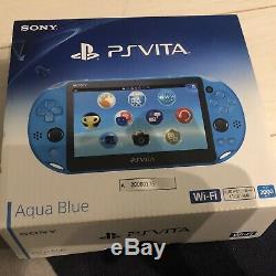 Mint Très Rare Bonne Condition Ps Vita 2000 Pch-2000 Bleu Sony Playstation