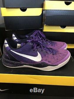 Nike Kobe 8 VIII Système Violet Dégradé Taille Éliminatoire Platinum 9 Bonne Condition
