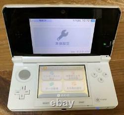 Nintendo 3ds Console À Main Blanche Portable Avec Boîte Modèle Japon Bon État